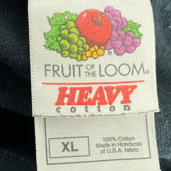 Vintage 00s Y2K Fruit Of The Loom Heavy Men's XL Bomb Squad Double Sided Tee - Picture 4 of 4